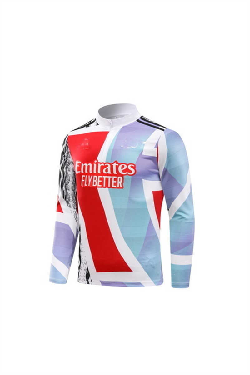 2024/25 Arsenalnk RedBlue Youth Tracksuit(Neck Zipper) (image for) 2024/25 Arsenalnk RedBlue Youth Tracksuit(Neck Zipper)