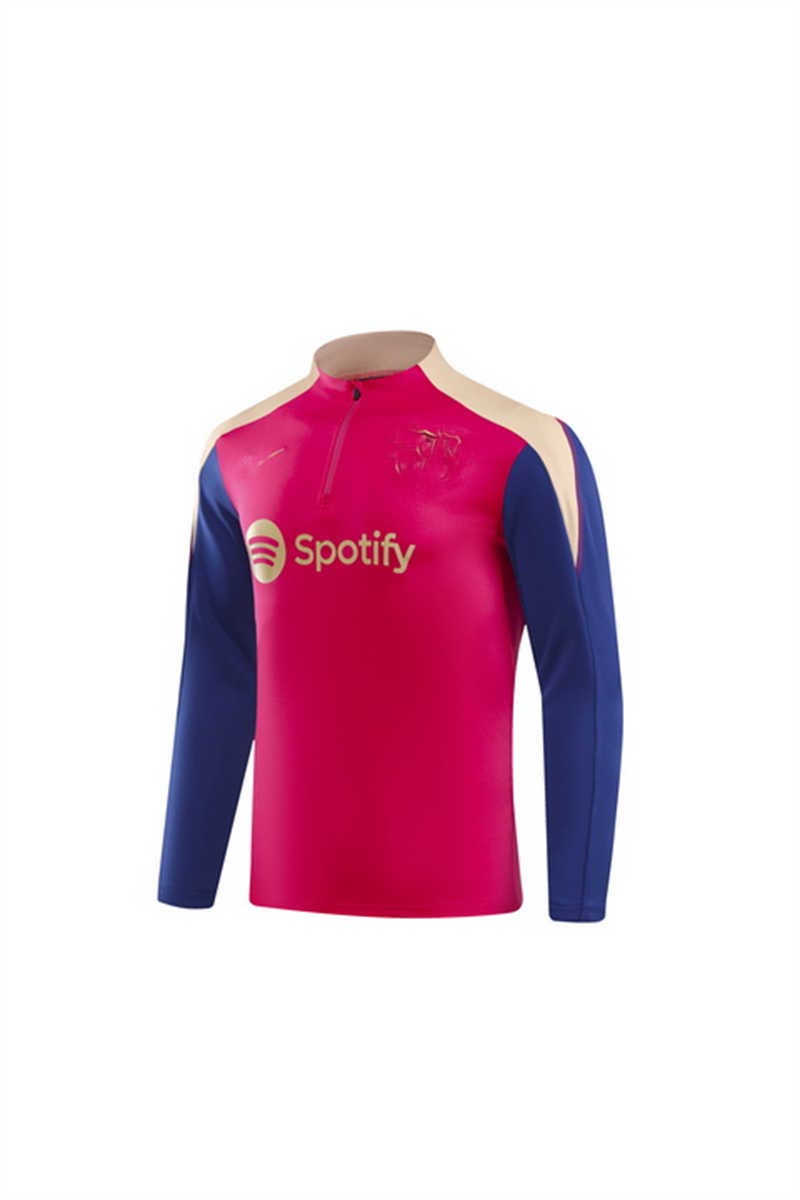 2024/25 Barcelonank Red Youth Tracksuit(Neck Zipper) (image for) 2024/25 Barcelonank Red Youth Tracksuit(Neck Zipper)