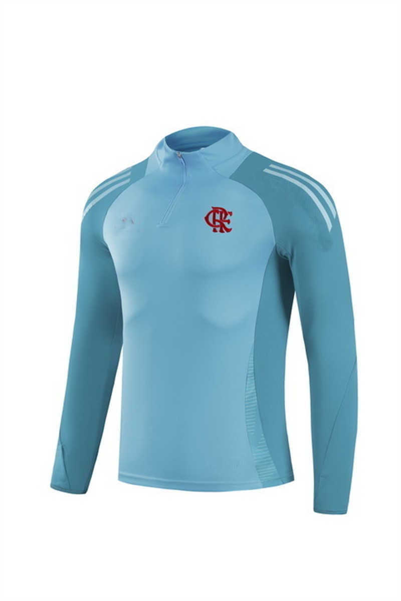 2025/26 Flamengo Blue Youth Tracksuit(Neck Zipper) (image for) 2025/26 Flamengo Blue Youth Tracksuit(Neck Zipper)