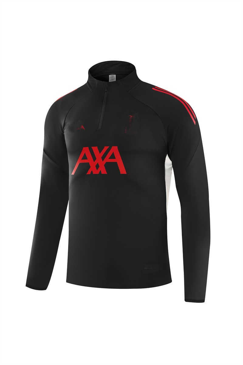 (image for) 2025/26 Liverpoolnk Black Youth Tracksuit(Neck Zipper)