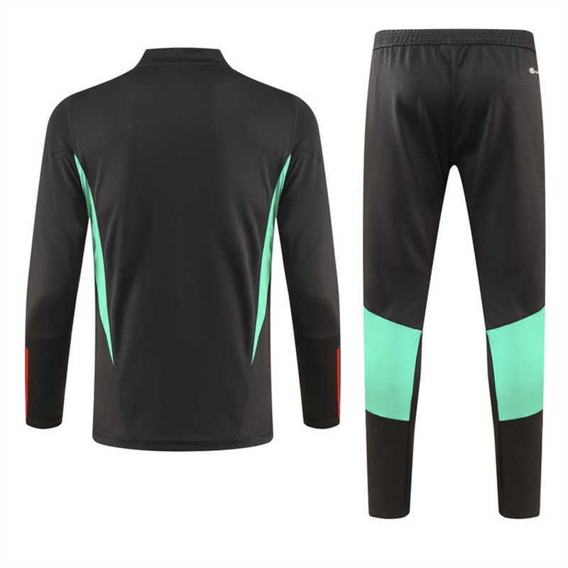 (image for) 2023/24 Manchester Unitednk Black Youth Tracksuit(NeckZipper)