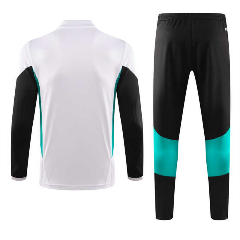 (image for) 2023/24 Manchester Unitednk White Youth Tracksuit(NeckZipper)