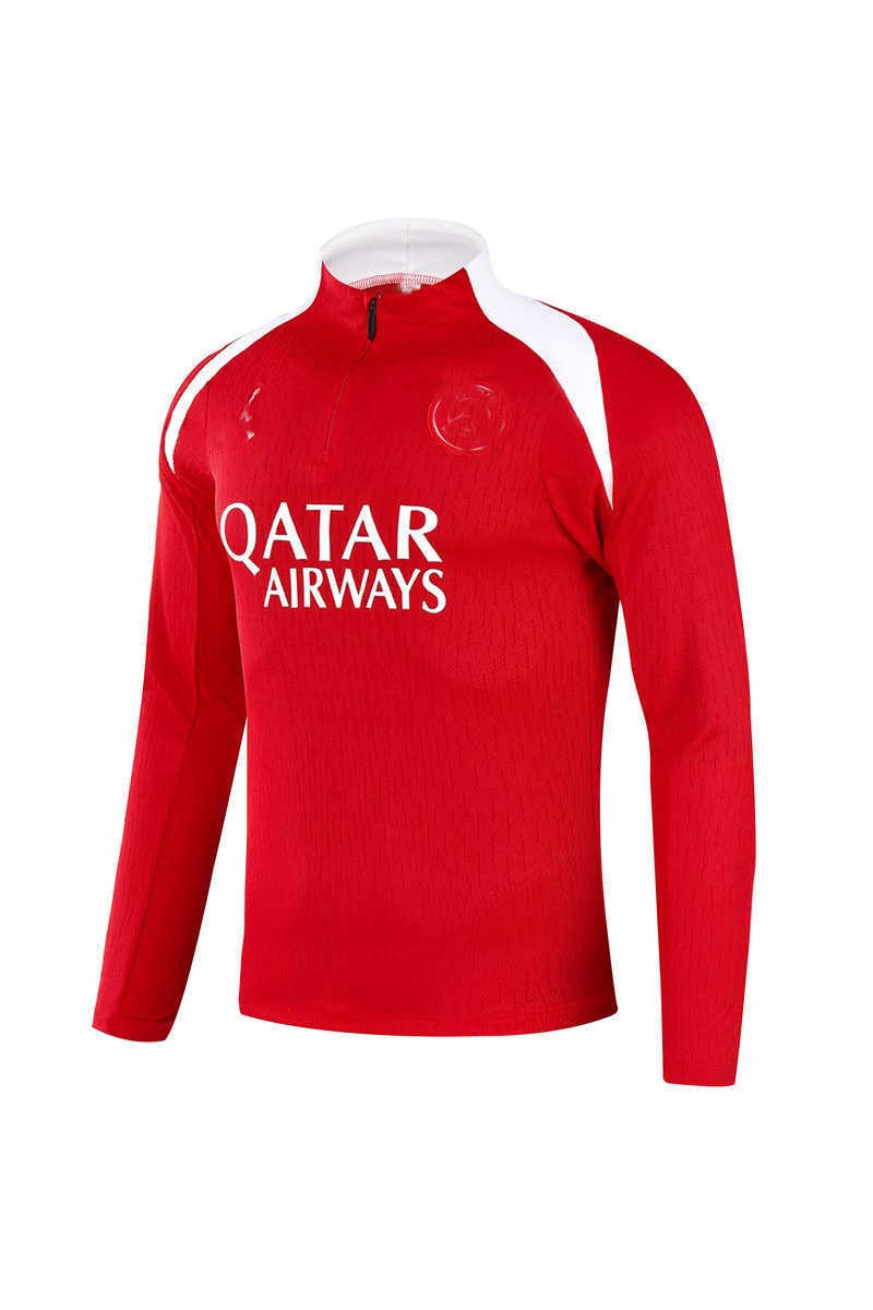 (image for) 2025/26 Paris Saint-Germaink Red Youth Tracksuit(Neck Zipper)