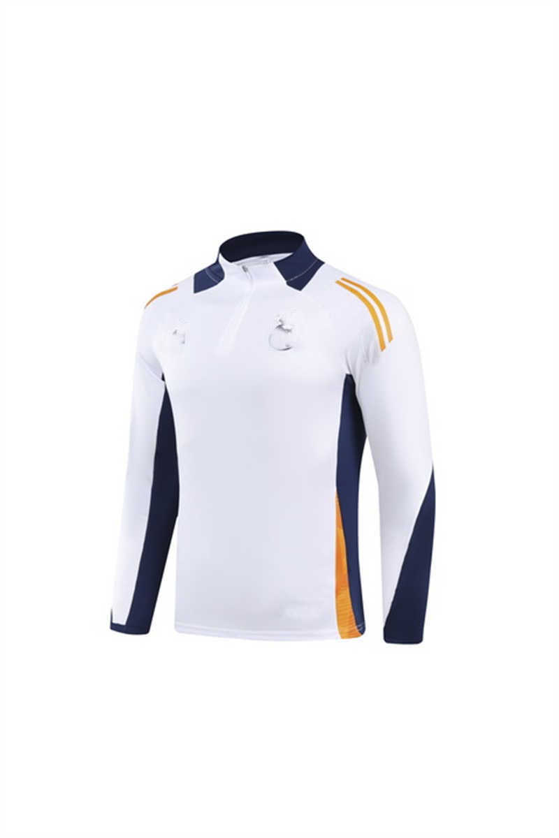 (image for) 2024/25 Real Madridnk White2 Youth Tracksuit(Neck Zipper)