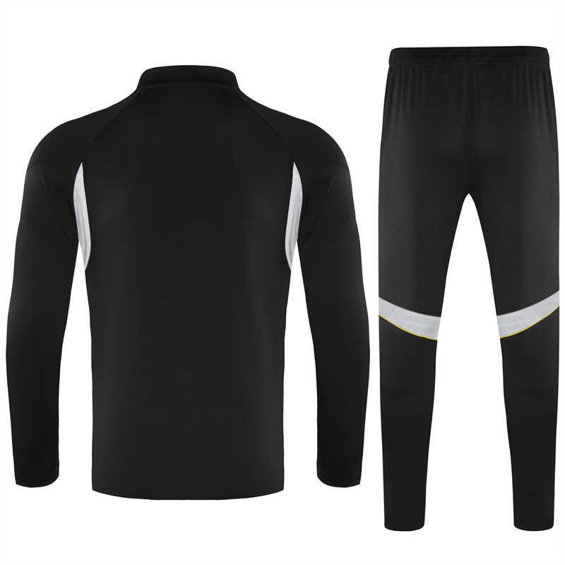 (image for) 2025/26 Real Madridnk Black Youth Tracksuit(Neck Zipper)