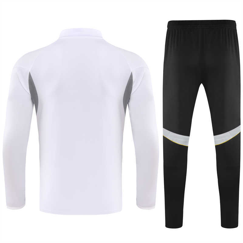 (image for) 2025/26 Real Madridnk White Youth Tracksuit(Neck Zipper)
