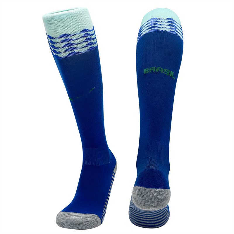 AAA 2024 Brazil Away Youth Soccer Socks (image for) AAA 2024 Brazil Away Youth Soccer Socks